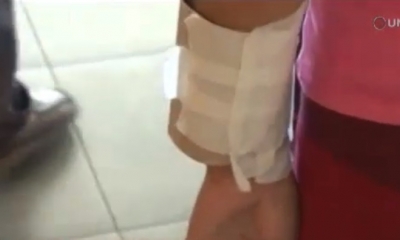 La mujer aseguró que fue un accidente/Foto. Captura de pantalla