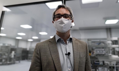 Lucas Figueiras Risso, encargado de producción del laboratorio mAbxience, elegido por AstraZeneca para la producción en Latinoamérica