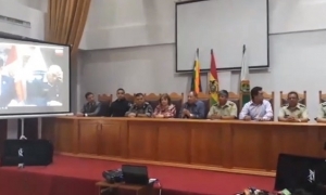  Carlos Romero, ministro de Gobierno, brindó una conferencia de prensa/Foto. Captura de pantalla	