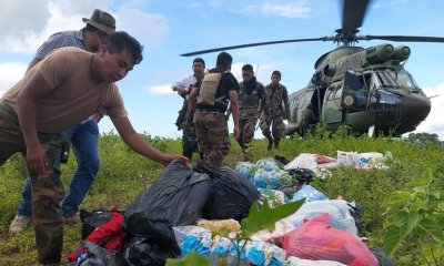 El viceministerio realizó la pasada jornada un sobrevuelo en las áreas afectadas en el municipio de Entre Ríos.