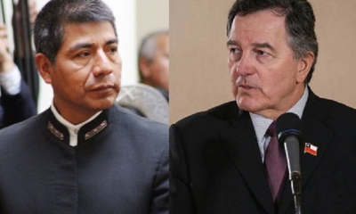Los cancilleres Fernando Huanacuni de Bolivia y Roberto Ampuero de Chile. Foto: Internet