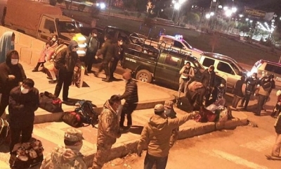 Los migrantes llegaron de madrugada a El Alto