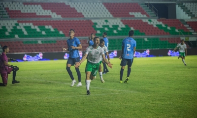 Palmieri celebra el único tanto del partido | Oriente Petrolero 
