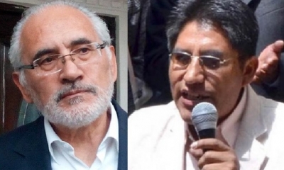 Carlos Mesa y Félix Patzi/Foto. Kandire
