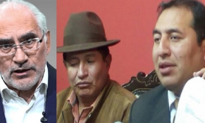 Carlos Mesa, Wilson Santamaría y Rafael Quispe/Foto. Kandire 