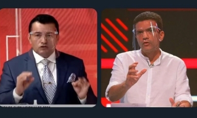 Los candidatos a la alcaldía de Santa Cruz: Jhonny Fernández y Gary Añez.
