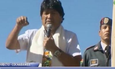 Presidente Evo Morales. Foto: BTV (Facebook)