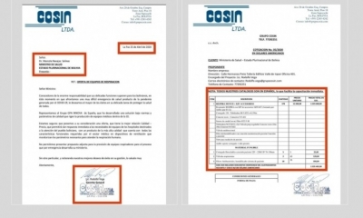 Propuesta de la empresa COSIN al Ministerio de Salud.