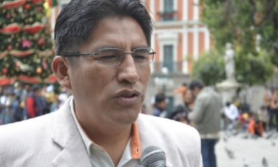 Félix Patzi, gobernador de La Paz/Foto. RRSS