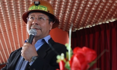 El presidente Luis Arce
