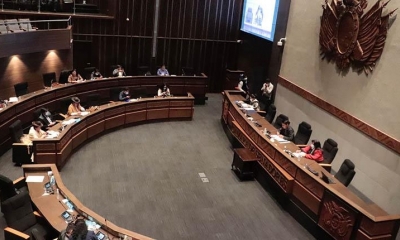 Sesión del Senado. FOTO: Senado de Bolivia