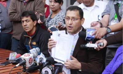 El asesor legal de la Unidad de Transparencia Heby Ponce, explicó que el dato de las 32 propiedades de Montes emerge en el Ministerio de Transparencia