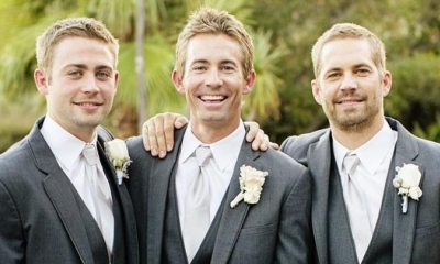 Paul Walker (Der) junto a sus hermano