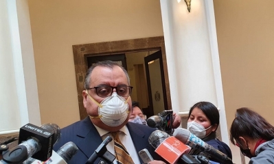 El ministro de Desarrollo Productivo y Economía Plural, José Abel Martínez