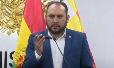 Ríos reprodujo un audio que demostraría la intención verdadera de los bloqueos. | Captura BTV.
