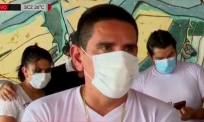 Algunos de los jóvenes que decidieron cobijarse en el Comité Pro Santa Cruz. 