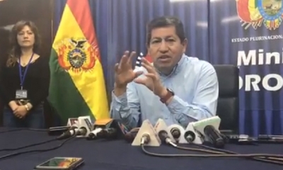 Luis Alberto Sánchez, ministro de Hidrocarburos/Foto. Captura de pantalla