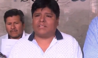 Jaime Flores, dirigente de un sector de La Ramada/Foto. Captura de pantalla 