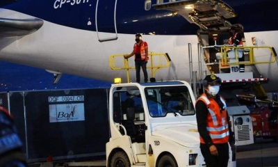 El sábado 14 de mayo a las 06.30 llegarán otras 334.400 dosis de Sinopharm en un vuelo procedente de Beijing (China)