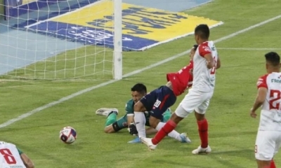 El delantero de Wilsterman Rodrigo Vargas (20) Rompió el cero en el partido