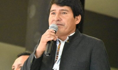 El gobernador de Chuquisaca, Damián Condori.