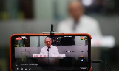 El secretario de Salud de la Gobernación cruceña, Óscar Urenda. Foto: Gobernación