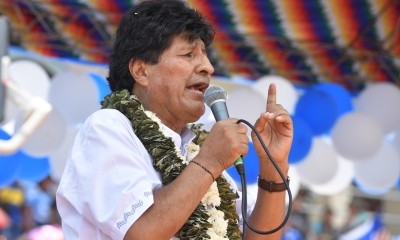 El expresidente de Bolivia Evo Morales
