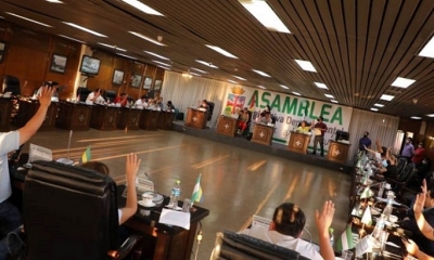 El hemiciclo de la Asamblea cruceña en la ciudad de Santa Cruz de la Sierra