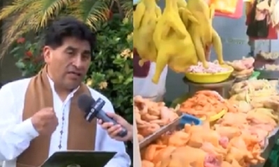 César Cocarico, ministro de Desarrollo Rural y Tierras/Foto. RRSS