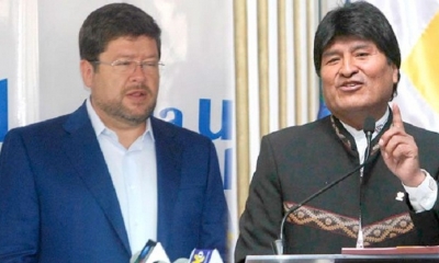 Evo Moraless acusa a Doria Medina.