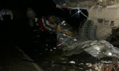 Así quedó el vehículo siniestrado/Foto. RRSS