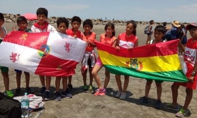 La delegación potosina después de la inauguración del torneo/Foto. EP