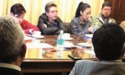 Reunión de oposición y oficialistas en la Universidad Católica en 2019. / Foto: Archivo.