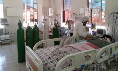 La sala de terapia intensiva del hospital Santa Bárbara.