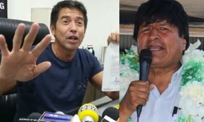 Mario Cronembold y Evo Morales/Foto. Kandire