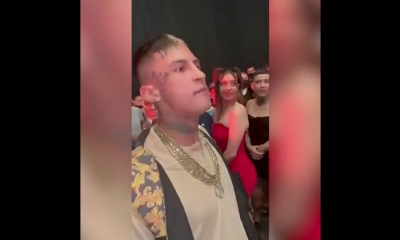 El mal momento que vivió L-Gante en la presentación de la pelea entre Chino Maidana y el Youtuber Yao Cabrera