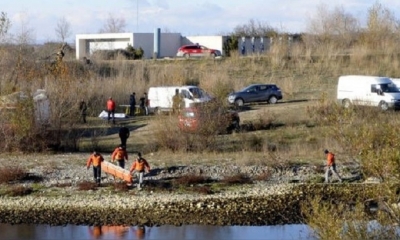 El cadáver de la víctima fue arrojado al río Aragón. | Fuente: Diario de Navarra