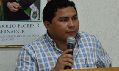 Luis Gatty Ribeiro, alcalde de Cobija/Foto. RRSS
