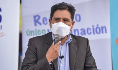Ministro de Salud y Deportes, Jeyson Auza,