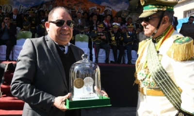 Ministro Romerro y el Comandante Mendoza/Foto. ABI