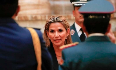 La presidenta Jeanine Añez