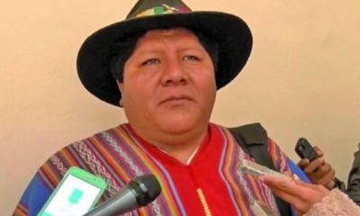Hilarión Mamani, dirigente del Consejo Nacional de Ayllus y Markas del Qollasuyu/Foto. RRSS  
