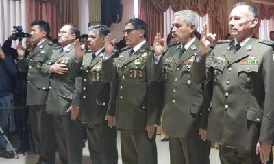 Flamantes Comandantes Departamentales de la Policía Boliviana/Foto. RRSS
