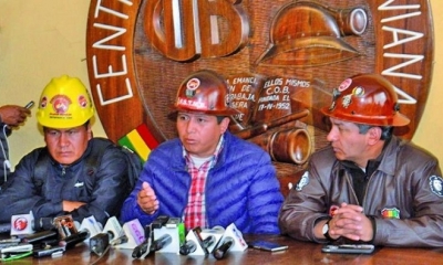El secretario ejecutivo de la COB, Juan Carlos Huarachi.