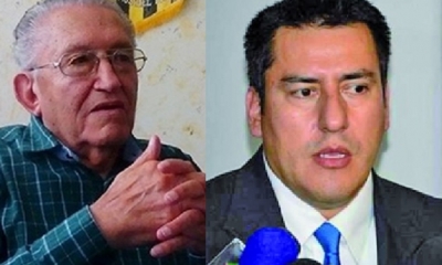 Luis García Meza y el Ministro de Defensa Javier Zavaleta/Foto. Kandire