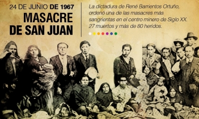 Cada 24 de junio se recuerdan 54 años de la Masacre de San Juan