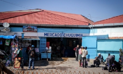 En este mercado operaba la banda delincuencial/Foto. RRSS