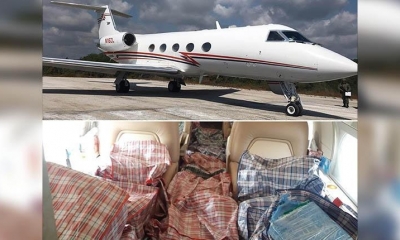 Aeronave y droga secuestrada en México. | Infobae.com