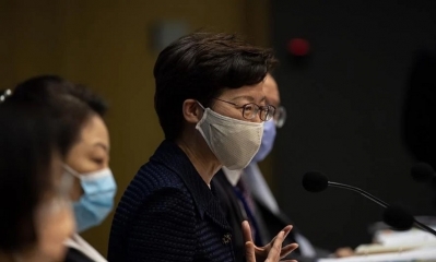 La jefa del Gobierno de Hong Kong, Carrie Lam. Foto: EFE