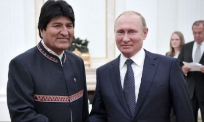 Evo Morales y Vladimir Putin/Foto. RRSS